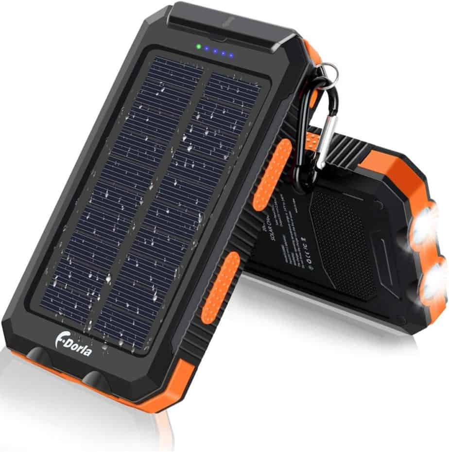 F.Dorla 20000mAh solar charger battery pack